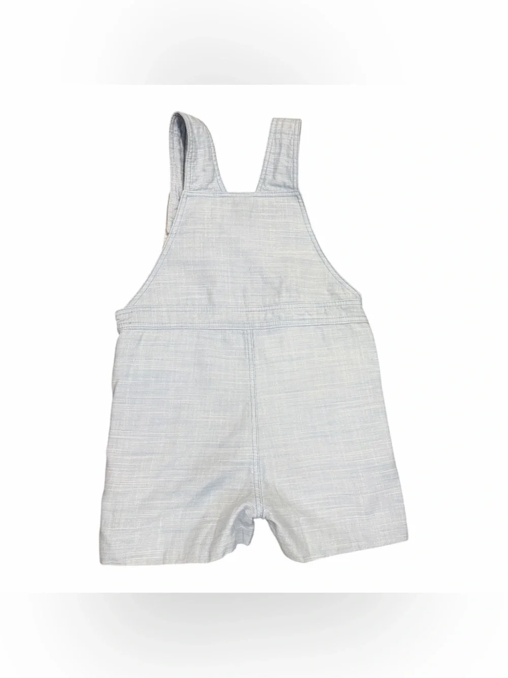 Sofie & Lucas light blue cotton short overalls 24 months